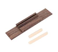 HOODANCOS Ukulele Replacement Parts 3pcs Rosewood Bridge Nut Saddle Set for 4-string Ukulele Repair Accessories Compatible with