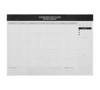 HOODANCOS Undated Monthly Planner Notebook A4 - Blank Calendar Sheet with Habit Tracker and To-do List, Monthly Schedule Pad for Goal Setting and Weekly Planning