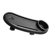 HOODANCOS Universal Stroller Snack Tray with Cup Holder for Pushchair and Pram, Black Plastic Tray with Simple Installation, Convenient to Eat Alone