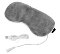 HOODANCOS USB Heated Eye Mask for Dry Eyes with 3D Cartoon Design Temperature Control Steam Compress and Light Blocking for Sleep Grey