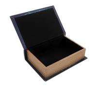 HOODANCOS Vintage Book Shaped Safe Decorative Hollow Storage Box for Hidden Cash Jewelry Keys Faux Bible Design with Secret Compartment Retro Home Accent for Any