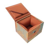 HOODANCOS Vintage Box Velvet Jewelry Box for Earrings Bracelets Small Retro Keepsake Present Case Floral Packaging Lid for Weddings Christmas Valentine's Days