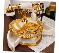 HOODANCOS Vintage Telephone-shaped Desktop Storage Case Musical Box Decorative Multi-function Jewelry Organizer for Home Office Bedroom