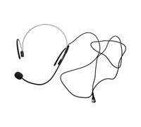 HOODANCOS Voice Amplifier Microphone Headset Wired Earset Omnidirectional Mic Double over Ear Headworn Condenser Mic for Teachers Guides Lectures Black