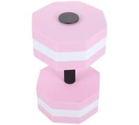 HOODANCOS Water Dumbbell for Pool Exercise EVA Floating Weight Pink White 1Pcs Water Aerobics Equipment Adult Aquatic Fitness Training