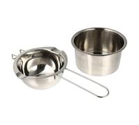HOODANCOS Wax Melting Container Soap Melting Inner Pot Stainless Steel Long Handle Practical Melted Wax Bowl for Hair Removal Care and Other Holidays Christmas DIY Crafting