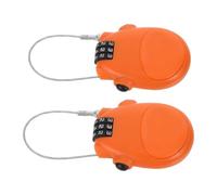 HOODANCOS Weatherproof Combination Cable Lock with Retractable Steel Cable and Resettable 3-Digit Code, Suitable for Stroller, Bike Helmet, and Luggage in Crowded Train Stations