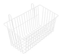 HOODANCOS White Medium Metal Hanging Rabbit Hay Feeder Rack with Large Capacity, Suitable for Cage Use, Small Animal Feeding Accessory for Daily Bunny Care