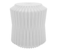 HOODANCOS White Plastic Pendant Lamp Shade Cover Small Round Single Bulb Hanging Lamp Shade for Bedroom and Living Room