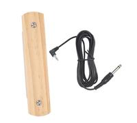 HOODANCOS Wood Acoustic Guitar Soundhole Pickup, Passive Noiseless Pickup System for Folk, Classical Ukulele, Easy Install, No Instrument Modification, Natural Wood Black Color