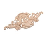 HOODANCOS Wood Applique Wood Wall Art Classic Design Vintage Beige Decorative Onlays Requiring No Professional Tools Effortless Installation for Residential Upgrades Furniture Corner Onlay