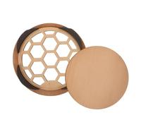 HOODANCOS Wooden Acoustic Guitar Soundhole Cover with Artistic Carving Easy Installation Sound Muter for Guitars Feedback Prevention and Volume Reduction for Quiet Practice Sessions