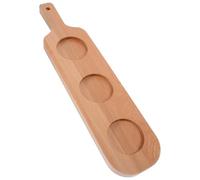 HOODANCOS Wooden Beer Flight Tray with Handle Drink Serving Board Craft Beer and Wine Tasting Holder for Bars Ktv Hotels