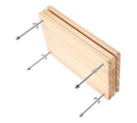 HOODANCOS Wooden Book Press Tool for Bookbinding Manual Paper Press Machine with Optimal Clamping Pressure for DIY Bookbinding and Tofu Making