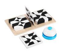 HOODANCOS Wooden Brain Teaser Puzzle with Beechwood Blocks and Challenge Cards Portable Logic Game for Adults Enhances Creativity Hand Eye Coordination and Spatial Awareness Educational