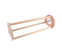 HOODANCOS Wooden Chicken Perch Stand with Mirror for Pet Birds and Chicks Multi-purpose Roosting Rack to Train Balance and Coordination Easy to Install Chicken Coop Accessory for Parrots and