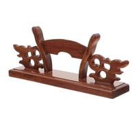 HOODANCOS Wooden Folding Fan Display Stand Solid Hardwood Holder Detachable Base for Chinese and Japanese Fans for Home Décor