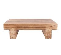 HOODANCOS Wooden Step Stool Anti-Slip Bedroom Furniture Kitchen Folding Garden Small Stepping Stool for Elderly, Seniors, Bathroom