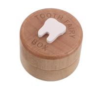 HOODANCOS Wooden Tooth Fairy Box Boys and Girls Keepsake First Lost Teeth Storage Holder for Boys Girls Birthday Carved Wooden Box