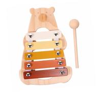 HOODANCOS Wooden Xylophone for Bear Design Authentic Sound Montessori Percussion Instrument Music for Early Learning and Creativity Development