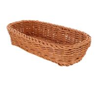 HOODANCOS Woven Plastic Cutlery Storage Basket for Kitchen, Practical and Compact Flatware Container with Lightweight Pp Material, Suitable for Forks and Spoons, Stylish Japanese-inspired