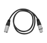 HOODANCOS XLR Microphone Cable 1m 7-Pin Balanced Audio Cord Male to Female Stage Mic Wire for Mixer Amplifier Speaker System Professional Studio Mic Cable