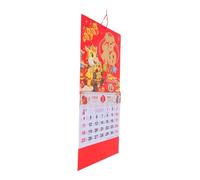 HOODANCOS Year of Horse Wall Calendar with Monthly Fortune Characters Chinese Zodiac Daily Planner for Home Office Full Year Organizer Enhancing Efficiency and Cultural Heritage Decor