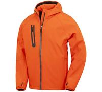 Hooded 3 Layer Printable Soft Shell Jacket Result Pale Orange 4XL