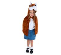 Hooded Animal Cape Kids Zoo Animals Fancy Dress Costume Book Day Boys Girls