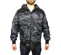 Hooded Black/Camouflage Hunter EXO Mens Goggle Location Bomber Jacket Waterproof, L, Camo