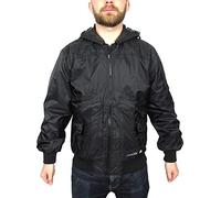 Hooded Black/Camouflage Hunter EXO Mens Goggle Location Bomber Jacket Waterproof, S, Black