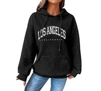 Hooded Blanket Women Hoodie Kids Jumpers Gifts for Students From Teachers Hiking Fishing Ski Women's Letter Printed Hooded Drawstring Plaid Fabric Pocket Sweater Bargains of The Day Sale