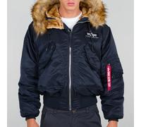 Hooded bomber Alpha Industries 45P Custom Bleu M