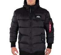 Alpha Industries Hooded Puffer Fd Jacket Black XL Men