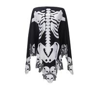Hooded Cape Halloween Lace Skeleton Cape Mysterious Gothic Fashion Comfortable Halloween Party Halloween Costumes Party Fancy Dress Costume