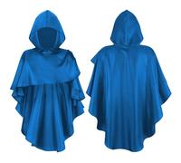 Hooded Cape Halloween Medieval Monk Pointed Hood Cape Terror Wizard Fashion Mysterious Church Theme Halloween Costumes Party Fancy Dress Costume