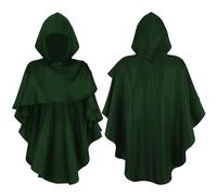 Hooded Cape Halloween Medieval Monk Pointed Hood Cape Terror Wizard Fashion Mysterious Church Theme Halloween Costumes Party Fancy Dress Costume
