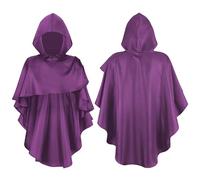 Hooded Cape Halloween Medieval Monk Pointed Hood Cape Terror Wizard Fashion Mysterious Church Theme Halloween Costumes Party Fancy Dress Costume