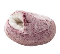 Hooded Cat Bed, Comfortable Shell Pet Bed, Warm Plush Cat Bed, Indoor Cat Kennel, Soft Cat Hooded Bed, Pet Bed for Cats, Cosy Cat Sleeping Bag, Luxury Cat Bed, Insulated Cat Bed, Cat Hideaway Bed