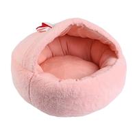 Hooded Cave Dog Bed - Cat Cave Bed, Hooded Dog Bed Small | Deluxe Plush Dog Cave Bed, Warming Cozy Soft Faux Furr Donut Calming Anti Anxietyy Pet Bed, Removable Washable Cover And Anti Slip