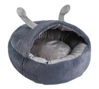 Hooded Cave Dog Bed - Cat Cave Bed, Hooded Dog Bed Small | Deluxe Plush Dog Cave Bed, Warming Cozy Soft Faux Furr Donut Calming Anti Anxietyy Pet Bed, Removable Washable Cover And Anti Slip
