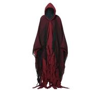 Hooded Cloak, Grim Reap-er Costume, Halloween Ghost Cloak, Scary Halloween Costumes for Men, Scary Medieval Cloak for Adult Cosplay Props, Scream Costume for Women