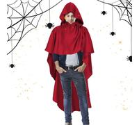 Hooded Cloak - Halloween Vintage Cloak - Costume Capes for Autumn Festival Vampire Bridal Holiday Goth Ghost Photo Renaissance Halloween Party Cosplay Bonfire