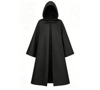 Hooded Cloak Long Robe Medieval Vampire Wizard Knight Cosplay Costume Kids