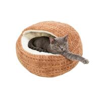 Hooded Dog Bed | Shell Shaped Warming Anti-Slip Nest,Calming Nest Covered Kitten Cave - for Home Dorm Apartment Living Room Balcony