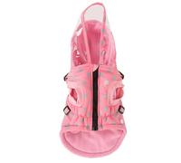 Hooded Dog Coat with Weatherproof Brim | Windproof & Warm Reflective Puppy Jacket | Adjustable Harness for Autumn Winter | Clear Visor for Rain/Snow/Fog (XXL)