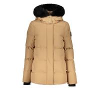 Hooded Down Jacket with Fur Edge - female - Moose Knuckles - Down Jackets - Beige - S - Jackets S