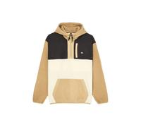 Quiksilver Ocean View Mix Up - Men Brown Half-Zip Fleece Hoodie - Men - Green
