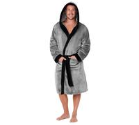 Hooded Fluffy Dressing Gown CityComfort Grey XL