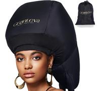 Hooded Hair Dryer with Dual Turbo Airflow & Soft Headband - Speeds Up Drying for Curly Hair, Reduces Heat on Ears & Neck - Large Hair Dryer Bonnet for Deep Conditioning at Home, Portable Use
